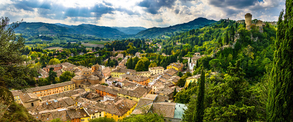 Wall Mural - old town of Brisighella in italy