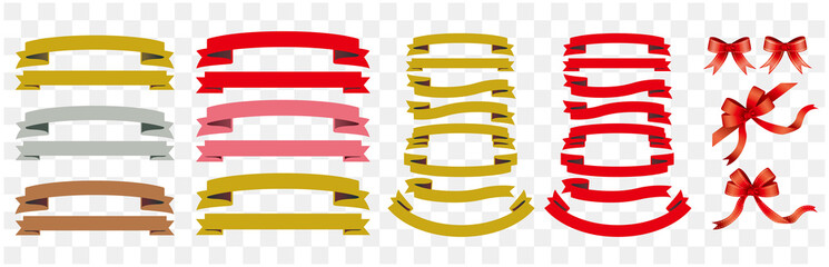 set of illustration ribbon Vector