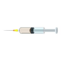 Canvas Print - Medical syringe icon. Cartoon of medical syringe vector icon for web design isolated on white background