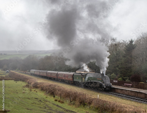 Obraz Dibond steam train in the countryside