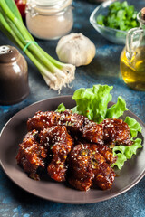 Wall Mural - Sweet and spicy chicken wings