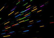 Glowing Sci-fi Retro Graphic Design With Colorful Neon Laser Lines. Futuristic Hi-tech Background. Vector Illustration