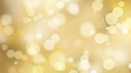 Wall Mural - abstract golden circle bokeh background