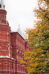 Wall Mural - red wall in Moscow