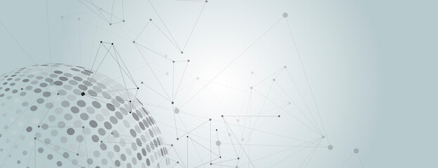 Aufkleber - Vector halftone circle. Modern artistic illustration pattern. Graphic element banner background