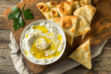 Poster - Homemade Yogurt Labneh Cheese Dip