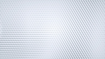 Wall Mural - Light wall of triangles. White 3D rendering background