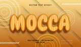 3D Mocca Text effect, Editable Text Style