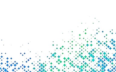 Wall Mural - Light Blue, Green vector pattern with christmas stars.