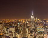 Fototapeta Nowy Jork - View of New York Manhattan during sunset hours