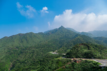 Panoramic View Of The Beautiful Teapot Mountain. Jinguashih Geographic Park, New Taipei City,