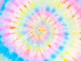 Fototapeta Miasta - Rainbow tie-dye wallpaper. Hippie spiral tie bye background. Colorful burst. 