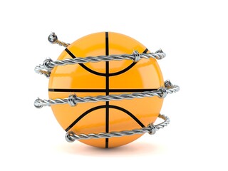 Sticker - Basketball ball with barbed wire