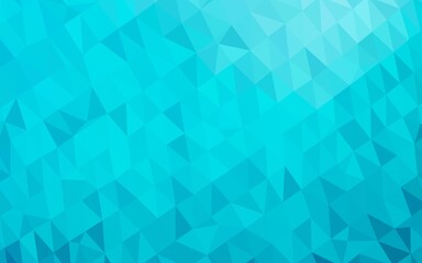 Wall Mural - Light BLUE vector triangle mosaic cover.