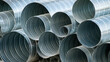 ventilation pipes are stacked. Ventilation texture, background. Ventilation system.