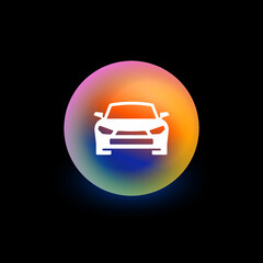 Wall Mural - Car - App Button