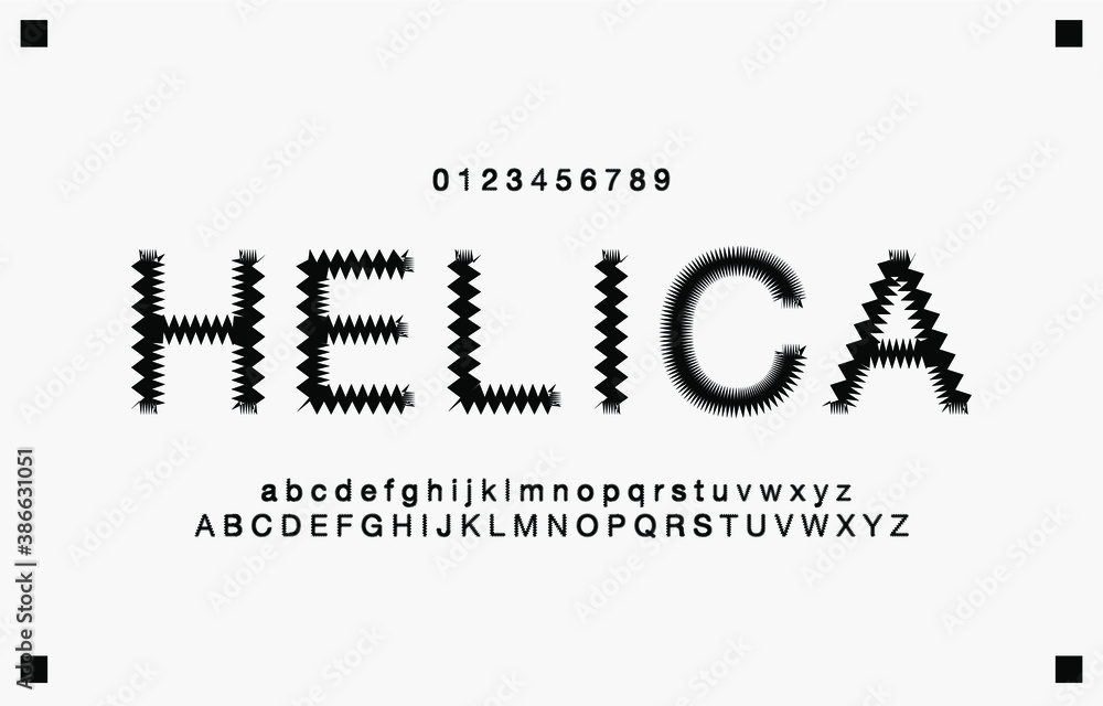 Text Lettering Monocrome Alphabet letters font and number. Classic Lettering Monochrome Design ...