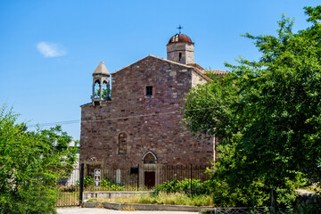 Wall Mural - Armenian medieval temple of Archangels Michael and Gabriel, Feodosia, Crimea. Built in 1408. Construction of building mixing elements of traditional Armenian architecture & Roman style