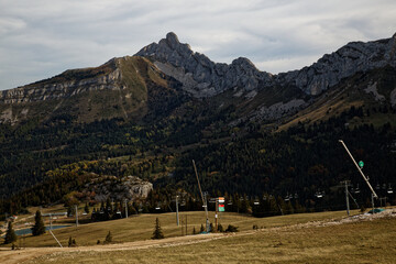 Paysages d'automne sur les crêtes du Vercors à Villard De Lans