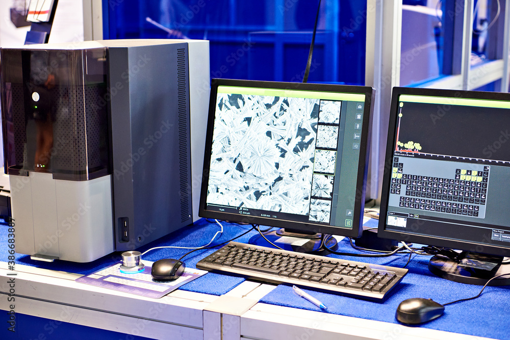 Scanning electron microscope Stock Photo | Adobe Stock