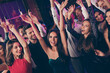 © deagreez - Photo portrait of happy people raising hands at party
