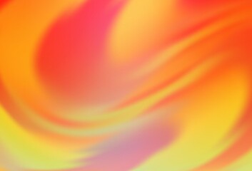 Wall Mural - Light Orange vector blurred and colored pattern.