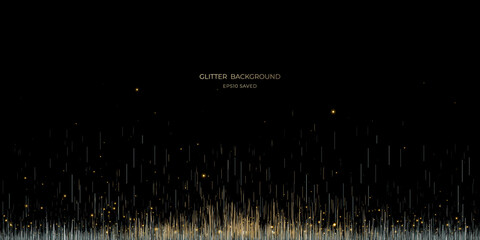 Wall Mural - gold stardust light, glitter background