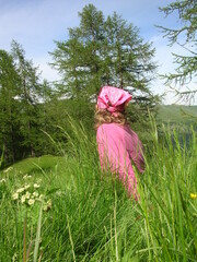 girl in a field