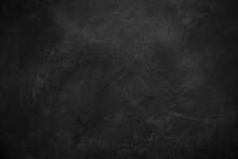 Abstract Texture Of Chalk Rubbed Out On Blackboard Or Chalkboard Background. School Education, Dark Wall Backdrop Or Learning Concept.