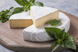 Brie cheese, Camembert cheese  with herbs