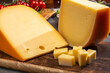 Cheese collection, Dutch ripe hard cheeses made from cow milk in the Netherlands