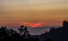 Beautiful Scenic Northern California Sunrise In Belmont, California