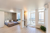 Fototapeta  - luxury studio apartment with fold down bed