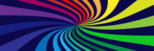 Background With Rainbow Colored Spirals