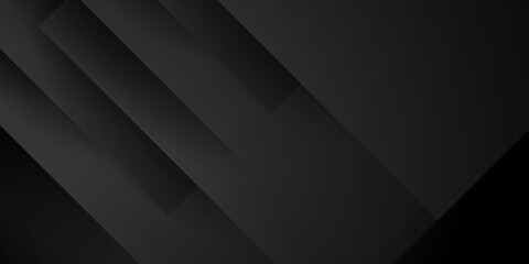 Dark deep black dynamic abstract vector background with diagonal lines. Modern creative halftone premium gradient. 3d cover of business presentation banner for sale event night party.
