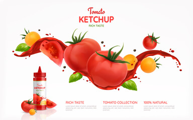 Canvas Print - Tomato Ketchup Poster