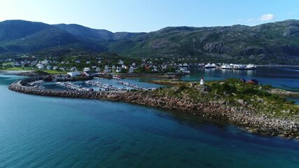 Wall Mural - beautiful panoramic view of the bay with yachts