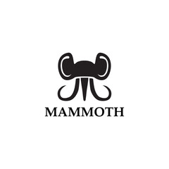 Wall Mural - Mammoth Logo Vector Simple Animal