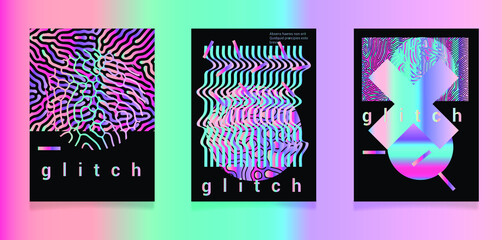 Aufkleber - Set of geometric posters.