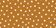 Hipster Colorful Seamless Polka Dot Pattern. Vector Irregular Abstract Texture With Random Hand Drawn Spots.