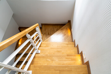 wood stair step at home