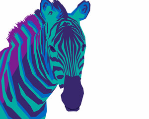 zebra style pop art