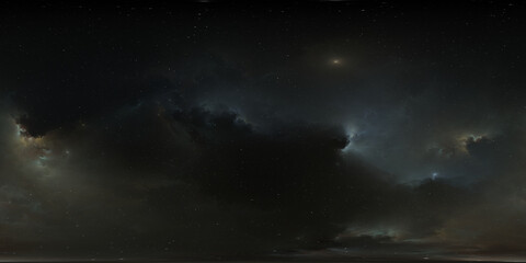 full 360 degree space background. equirectangular projection, environment map. hdri spherical panora
