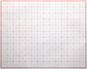 Wall Mural - Red checkered paper texture background. Chinese calligraphy paper.