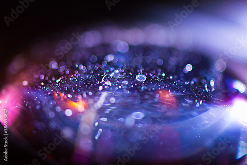 Fotografía Colorful abstract background with orbs and particles