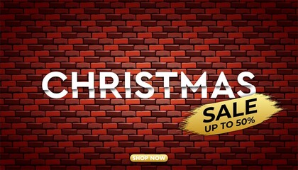 Wall Mural - Christmas sale background template.