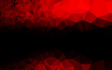 Light Red vector triangle mosaic template.