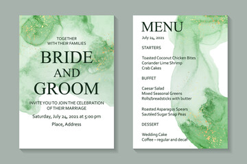 Wall Mural - modern abstract luxury wedding invitation design or card templates for birthday greeting or certific