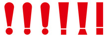 Set Of Red Exclamation Mark