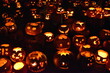 © Rusana - Originally jack-o'-lantern scared evil spirits Irish set carved pumpkins or turnips by the door and windows hoping that they would protect them Modern spooky faces pumpkin carving is for entertainment